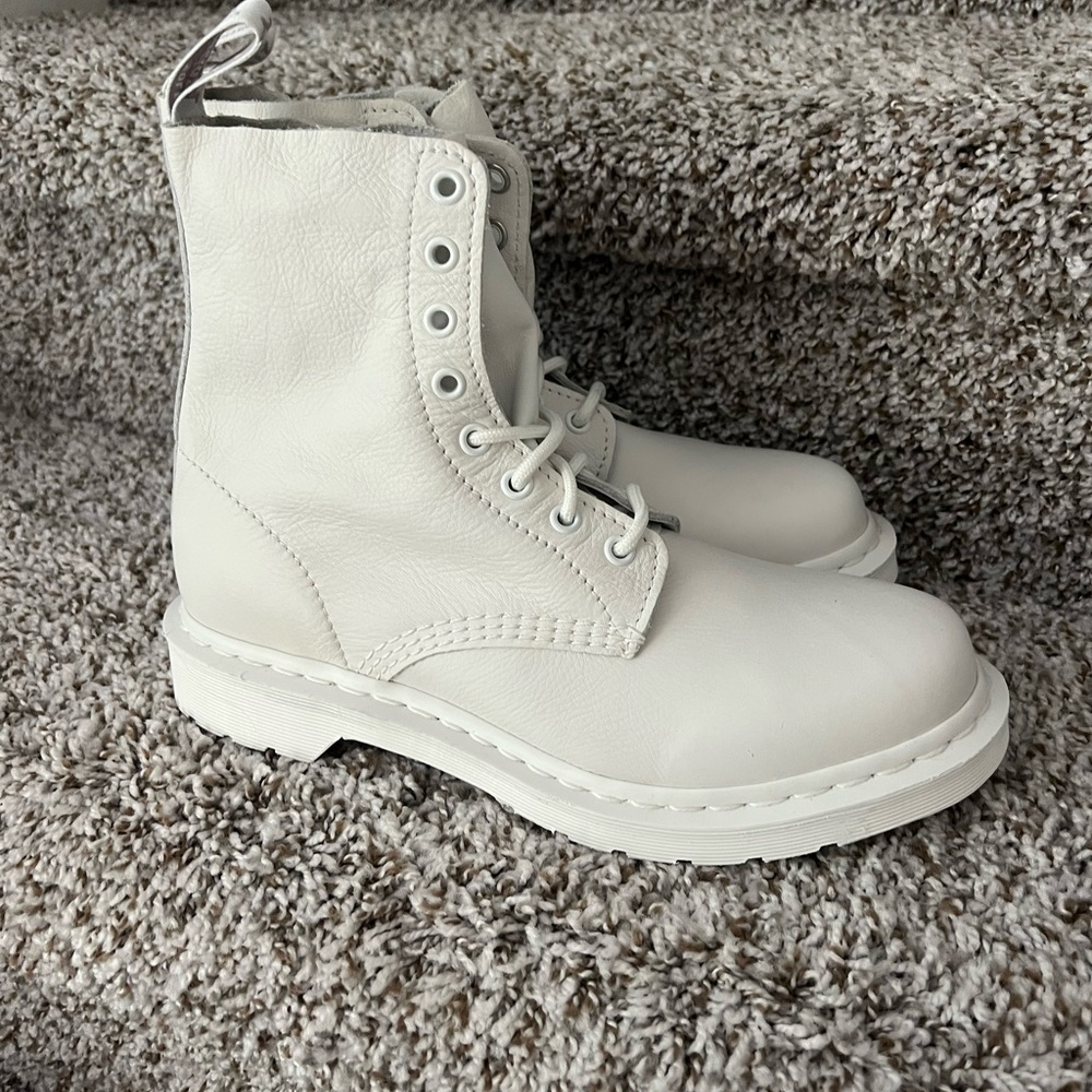 Brand new Dr martens whiteish women’s boots